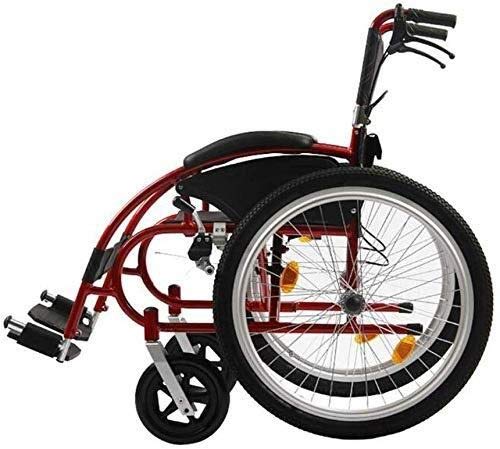 LHQ-HQ Silla de ruedas silla de ruedas, silla de ruedas manual Deportes Ocio ergonómico plegable portátil plegable Fourbrakes Respaldo La ampliación de los apoyabrazos del cojín, la carretilla, la car