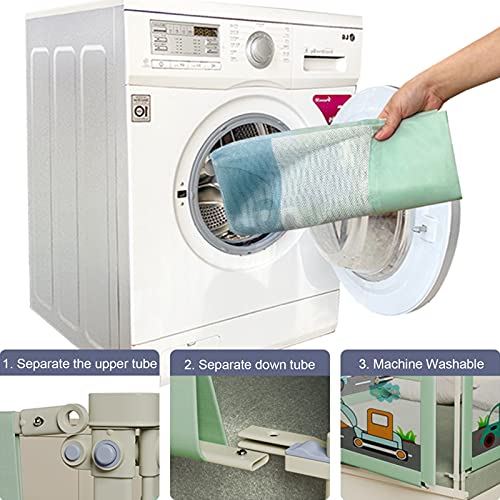 LIQICAI Niño Pequeño Guardia Barandilla Cama, Plegable Seguridad Barandilla Cama con Bloqueo Doble, Universal 28 Engranajes Niños Dormido Protector Barandilla (Color : Green, Size : 2.0M)