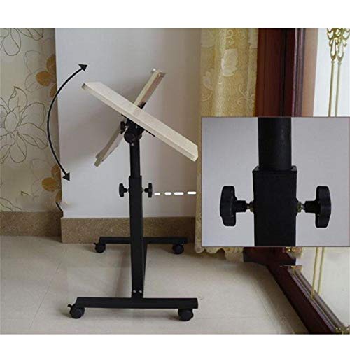 LIUSHENGFUBH Silla Ducha Mayores Elevación Ajustable hogar Mesa giratoria portátil de cabecera reclinable Mesa basculante móvil