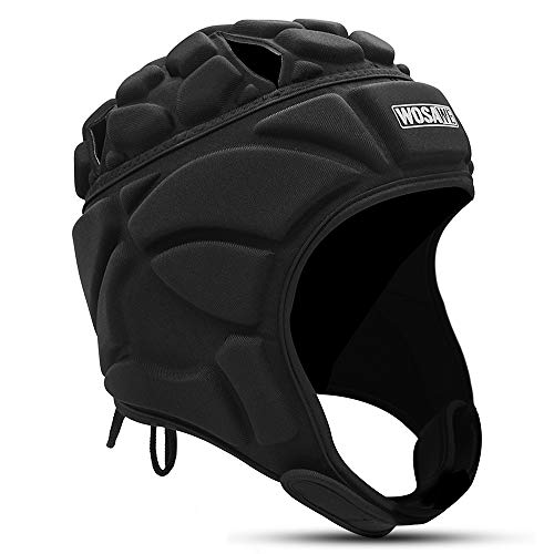 Lixada Casco de Portero Ajustable Protector de Cabeza para Fútbol Rugby Deportes