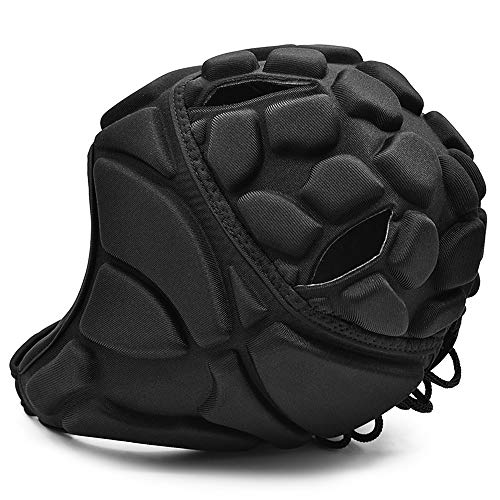 Lixada Casco de Portero Ajustable Protector de Cabeza para Fútbol Rugby Deportes