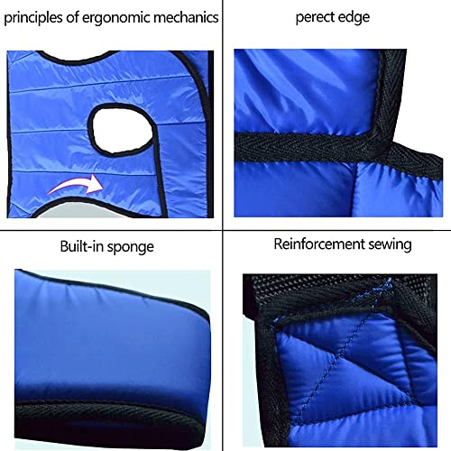 LSWKG Cinturón de Silla de Ruedas, arnés de Seguridad para Silla Transpirable anticaída para Ancianos, Cinturon Abdominal y Peto de Silla (Size : Waist: 75-100cm)