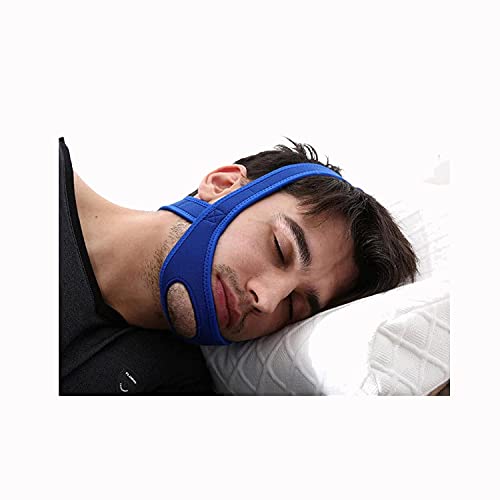 LUJMKG Correa para la Barbilla antirronquidos, Protector Unisex para Evitar los ronquidos de Primera Calidad para un Alivio Natural de los ronquidos, solución para ronquidos sin máscara (Black)
