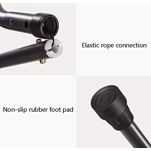 LXDDJZXQ Walker, muletas para Axilas de aleación de Aluminio Plegable y Antideslizante, muletas para Personas Mayores, un par