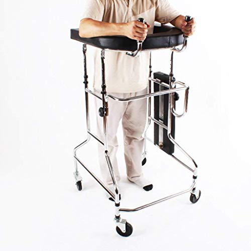 LXLH Andador/Equipo de Entrenamiento y rehabilitación de Miembros Inferiores Soporte para Caminar de pie/Marco de Soporte de Ayuda para Caminar con Dispositivo de rehabilitación de la Rueda d