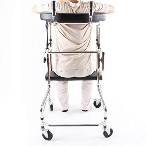 LXLH Andador/Equipo de Entrenamiento y rehabilitación de Miembros Inferiores Soporte para Caminar de pie/Marco de Soporte de Ayuda para Caminar con Dispositivo de rehabilitación de la Rueda d