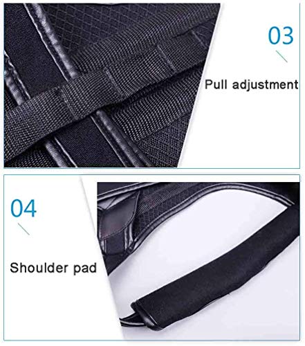 LXT PANDA Ortesis de Espalda, Corrector de Postura jorobada Ortesis Lumbar Ortesis de Hombro Soporte de Espalda Cinturón Soporte de clavícula Enderezadora para Hombres, Mujeres.