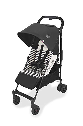 Maclaren Quest Arc silla de paseo tipo paraguas compacto y ligero, Para niños de recién nacidos hasta 25 kg, capota extensible con factor UPF 50+, asiento reclinable, Incluye protector para la lluvia