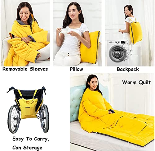 Manta de Protección para Silla de Ruedas, Manta de Regazo para Ancianos, Capa de Silla de Ruedas a Prueba de Viento para Pacientes Ancianos y Pierna con discapacidad Inferior cálida