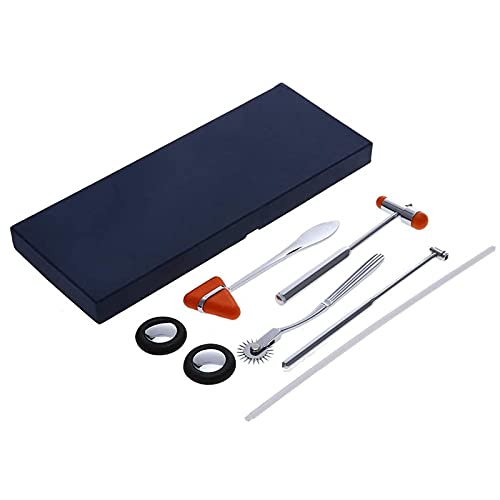 Martillo Neurológica, 5 PCS Martillo de percusión médica Martillo Reflejo neurológico con Punta, Redonda, triángulo, Cabeza en Forma de T para Enfermeras, Estudiantes de Medicina
