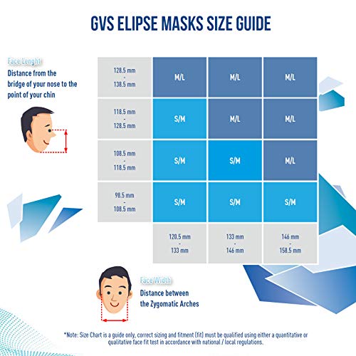 Máscara Elipse GVS SPR501 con filtros P3, M/L