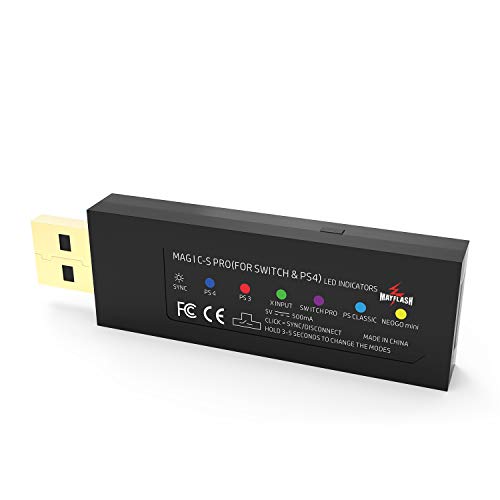 Mayflash MAGIC-S Pro Wireless Controller Adapter for Nintendo Switch , PS4,PS3, PC, NEOGEO mini, PS Classic
