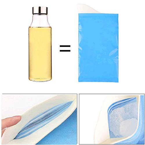 mengger Bolsas Orina Desechables 12PCS 600ml urinario portátil Mujer Bolsas vomitar urinarios portatiles para Viajes Largos Acampar Emergencias 12 pcs Bolsas de Basura