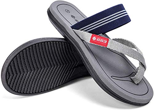 MiduoHu Chanclas Hombre Ortopédicas Verano,Zapatillas Flip Flops Sandal Zapatos de Playa y Piscina, para Tratamiento, Hallux valgus, Juanete, Fascitis Plantar (Color : Gray, Size : 39EU)