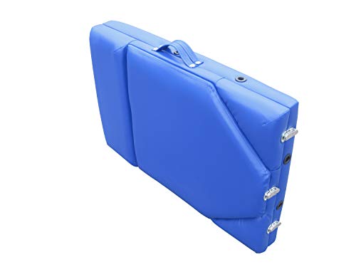 Mobiclinic, Camilla de masaje plegable, CA-01 PLUS, Mesa de Masaje, Reposacabezas, Aluminio y Polipiel, 3 cuerpos, Camilla plegable fisioterapia, Altura regulable, 186x60 cm, Portátil, Azul