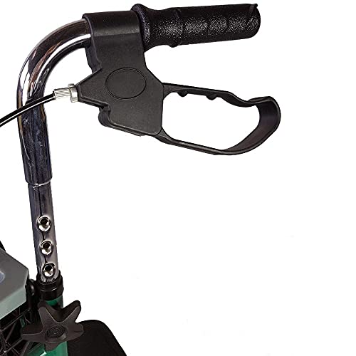Mobiclinic, Modelo Caleta, Andador para adultos, Marca Española, para mayores, minusválidos o ancianos, de acero, ligero, plegable, con cesta y 3 ruedas, Color Verde