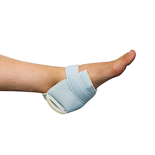Mobiclinic, Par de taloneras antiescaras, Pack Derecho e Izquierdo, para Codo, para Talón, Marca Española, Prevención de escaras, Algodón, Talla Única, Ajustable, Lavable, Color Azul