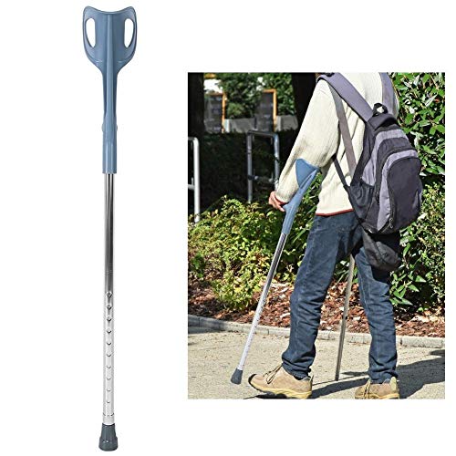 Muleta plegable para adultos, codo de antebrazo, muleta de soporte para caminar, de aleación de aluminio, codos, axilas, etc.