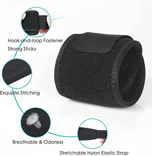 Muñequera Tendinitis Muñeca Ajustable Neopreno/Muñequera Deportiva padel gym gimnasio y trabajo para hombre y mujer/Muñequera padel tenis wrist wraps/Codera cincha epicondilitis incluida