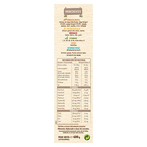 Nestlé Papilla 8 cereales - Alimento Para bebés - Paquete de 6x600 g - Total: 3.6kg