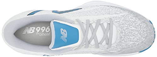 New Balance Men's FuelCell 996 V4 Tennis Shoe, White/Helium/Sulphur Yellow, 11