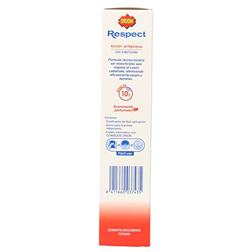 Orion Loción antipiojos con dimeticona. Sin insecticidas 100ml