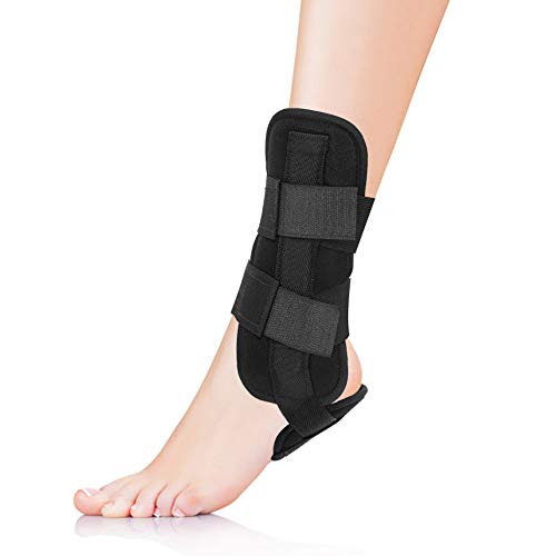 Ortesis Gota para Pies Respirable Protección de Apoyo tobillo Férula de Esguince Recuperación de Artritis para el Alivio del Dolor en el Tobillo y Corrección del Dolor especialmente durante Dorm(M)
