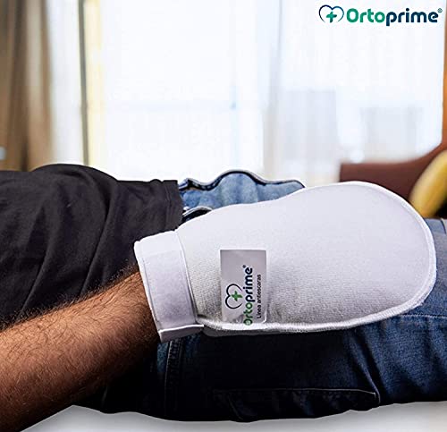 OrtoPrime Pack 2 Manoplas Antiescaras - Manoplas Anti-Arañazos Evita Lesiones - PROTECCIÓN Manos y Muñecas - Manoplas Escaras ACOLCHADA - Guantes ANTIESCARAS Confort y Descanso
