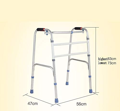 Outdoor sport houlian shop Bastón De Cuatro Patas/Andador Plegable/Ayuda De Rehabilitación para Fracturas De Aluminio - Ajustable En Altura