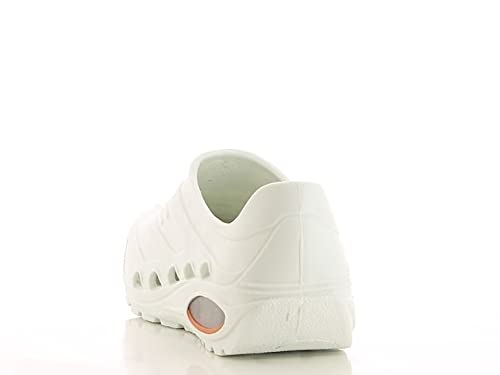 Oxypas oxyvaj3801wht Oxyva - Slip On SRC cómodo zuecos, 37/38 EU, White