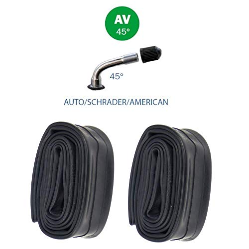 P4B | 2x neumáticos para niños de 12 Pulgadas (62-203) | 2x cubiertas verde con mangueras schrader| 12 1/2 x 2 1/4 | con trabilla Central Ancha para Mayor Estabilidad Durante la conducción