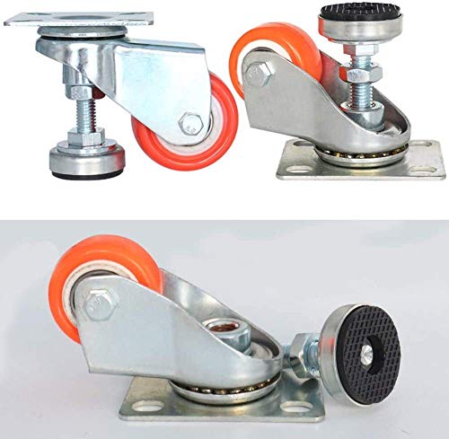 Para Silla Oficina 2 pulgadas ruedas giratorias Workbench Caster con la ayuda 4-rueda de carga 240 kg utiliza for los muebles médicos y de laboratorio Equipamiento de Taller Instrumentos Tamaño Nombre