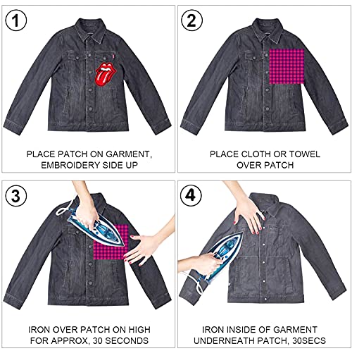 Parches Para Ropa Termoadhesivos,Rodilleras Pantalones Niños, Planchar En Los Parches Apliques Para Ropa Camiseta Bolsas Pantalon Sombrero Jeans O DIY Coser (32 PCS)