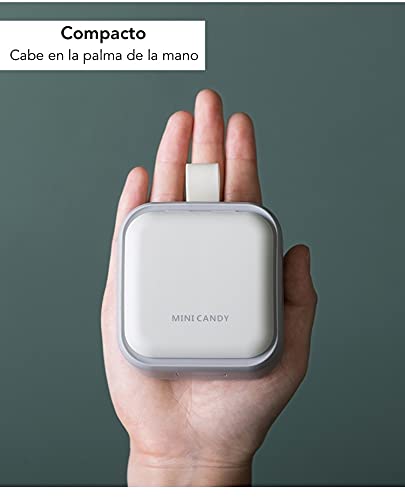Pastillero Pequeño Portátil - Moderno con cuatro compartimientos - Organizador de medicamentos farmaceuticos - Pastillero de Bolsillo Elegante Blanco