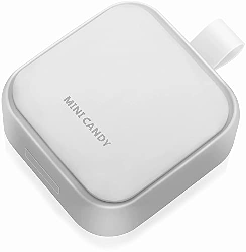 Pastillero Pequeño Portátil - Moderno con cuatro compartimientos - Organizador de medicamentos farmaceuticos - Pastillero de Bolsillo Elegante Blanco