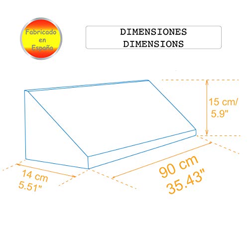 PEKITAS Lote 2 Unidades Barrera Protector de Espuma Para Cama Para Bebés Niños Fabricado En España Longitud 90 cm