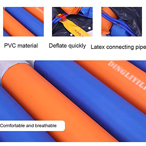 PHASFBJ Colchón Antiescaras de Aire Alternante, Colchoneta Antiescara con con Motor Compresor Regulador de Presión 20 Celdas de Aire 195 x 90 para Escaras de Grado I