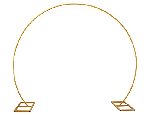 PILIN Arco de globo de oro redondo de metal DIY arcos curvos para fiesta de cumpleaños, aniversario de boda, etc