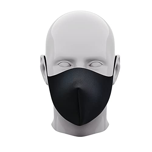 PRINT TODAY Mascarillas Neopreno Reutilizable Color Amarillo | Homologada | Medida: 13,5x16 cm (talla S) |Pack 2 Unidades.