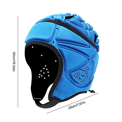 Raspbery Casco De Rugby Suave Acolchado, Casco De Portero De Fútbol Ajustable, Transpirable, Gorra De Rugby, Casco Protector De Cabeza para Adultos, Jóvenes, 7 contra 7, Deportes De Rugby Y Superb