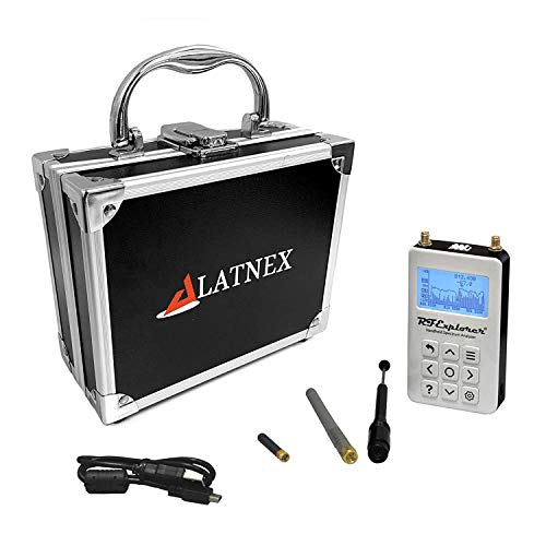 RF Explorer Spectrum Analyzer 4G Combo Plus - Delgado con funda de transporte de aluminio