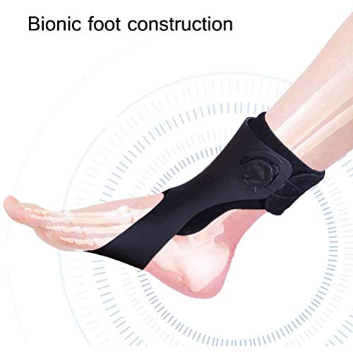RGHS Ortesis De Caída De Pie, Soporte De Férula De Ortesis De Tobillo AFO, Corrector De Soporte De Caída De Pie Ajustable, para Zapatos De Hemipleia para Caminar, Alivio del Dolor