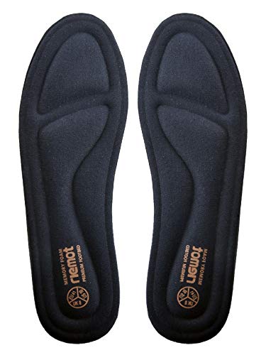 riemot Plantillas Memory Foam para Zapatos de Hombre y Mujer, Plantillas para Zapatillas Botas, Cómodas y Amortiguación para Trabajo, Deportes, Caminar, Senderismo Azul Armada EU 38