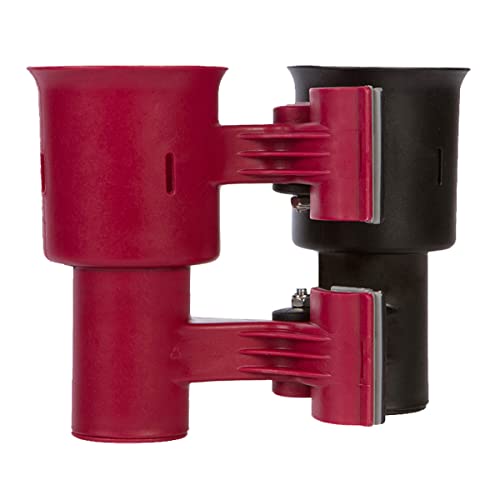 Robo Cup portavasos para la Barra de Bebidas caña de Pescar en Barco Playa Carrito de Golf Silla de Ruedas Andador Baquetas micrófono Rojo y Negro