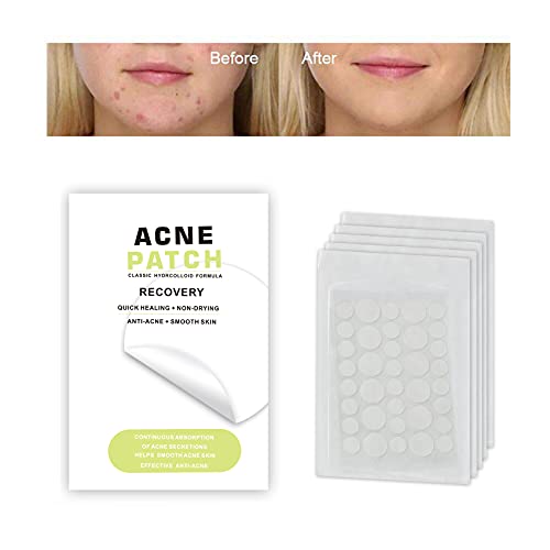 Rpanle Parches para Acné, 180 Piezas Invisibles Hidrocoloides Absorbentes Parches de Acné, Impermeable y Transpirable Parches de Acné