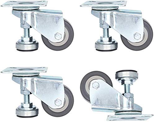 Ruedas giratorias de 2 Pulgadas Rueda de Banco de Trabajo con Soporte Carga de 4 Ruedas 240 KG Se Utiliza para Muebles Equipos médicos y de Laboratorio Instrumentos de Taller Nombre del tamaño: 50 mm