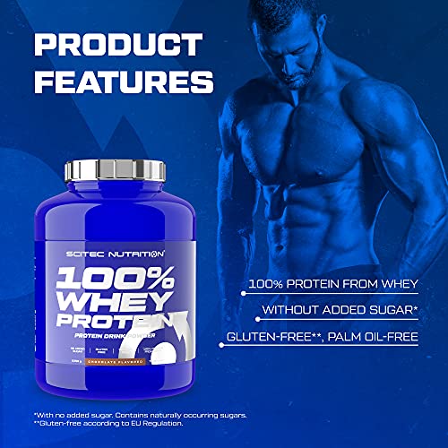 Scitec Nutrition 100% Whey Protein con aminoácidos adicionales, 2.35 kg, Chocolate Blanco
