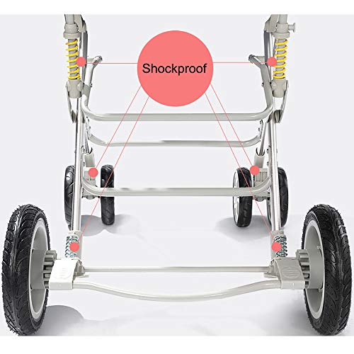 SHJMANST Seguridad Silla de Paseo Calesa Plegable, Carrito de Bebé Plegable Anti Choque Vista Alta Carro Infantil, Cinturón de Seguridad de Cinco Puntos Silla, Green