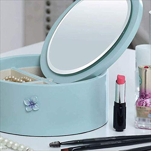 SHUMEISHOUT Caja de joyería en Capas, Organizador de joyería con Llave, con Ganchos para Collares, Cubos de Reloj, Compartimento Cubierto, divisores extraíbles, Marco Engrosado