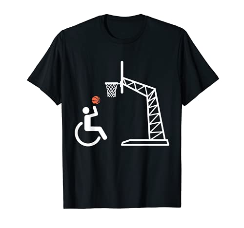 Silla de ruedas Regalo de Baloncesto - Deportes Silla de Ruedas Bal Camiseta